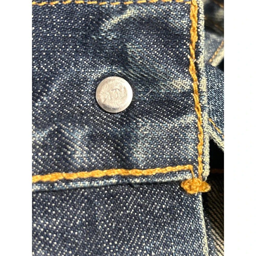 Vintage Levis Type III Trucker Jacket Dark Wash Denim Small Made in USA